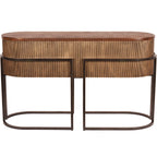 Hunter Corrugated Gold Console