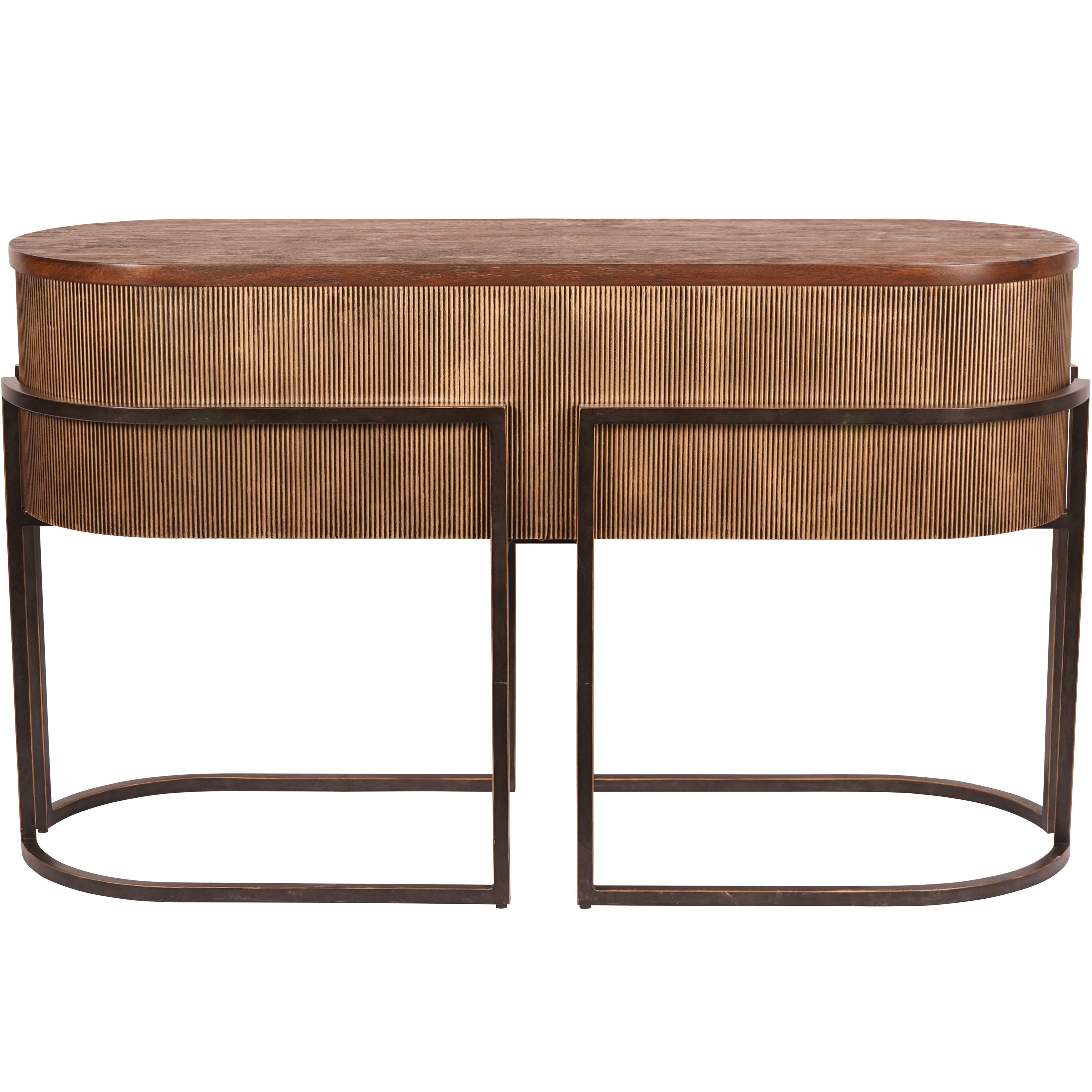 Hunter Corrugated Gold Console