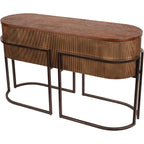 Hunter Corrugated Gold Console