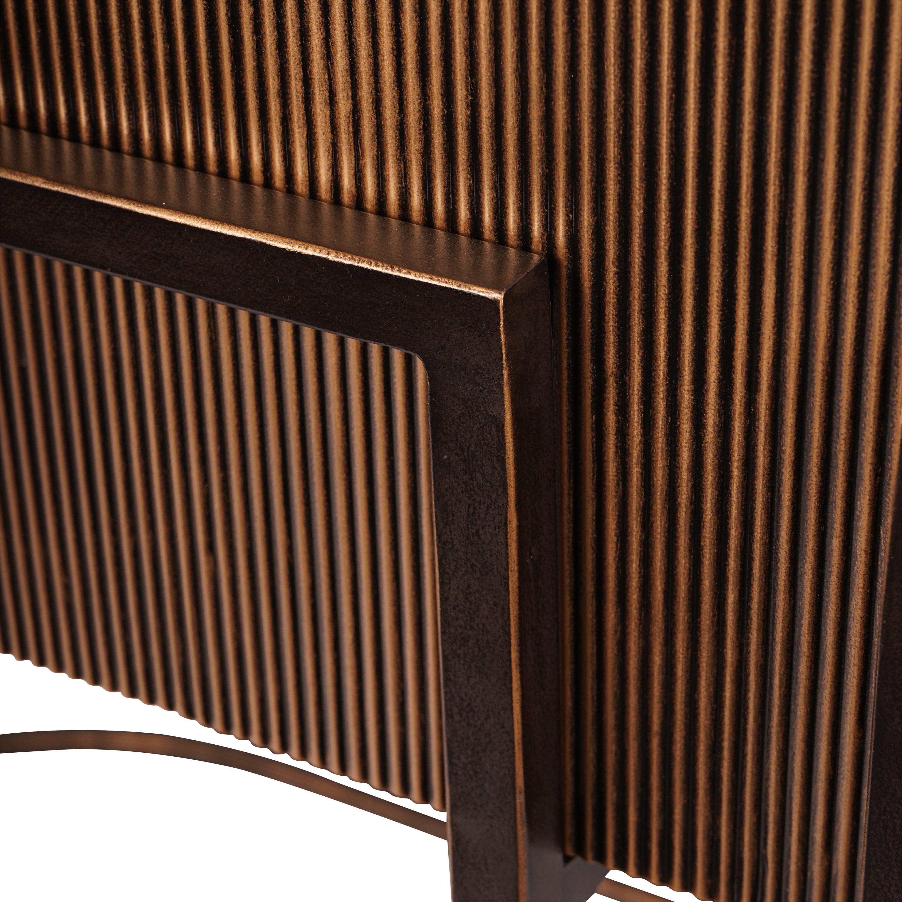 Hunter Corrugated Gold Console