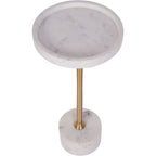 Ravello White Marble Cocktail Table