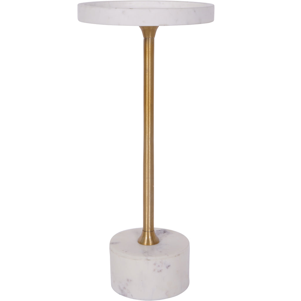 Ravello White Marble Cocktail Table