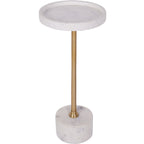 Ravello White Marble Cocktail Table