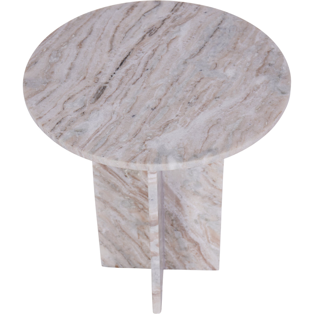 Cavallo Fantasy Brown Marble Side Table