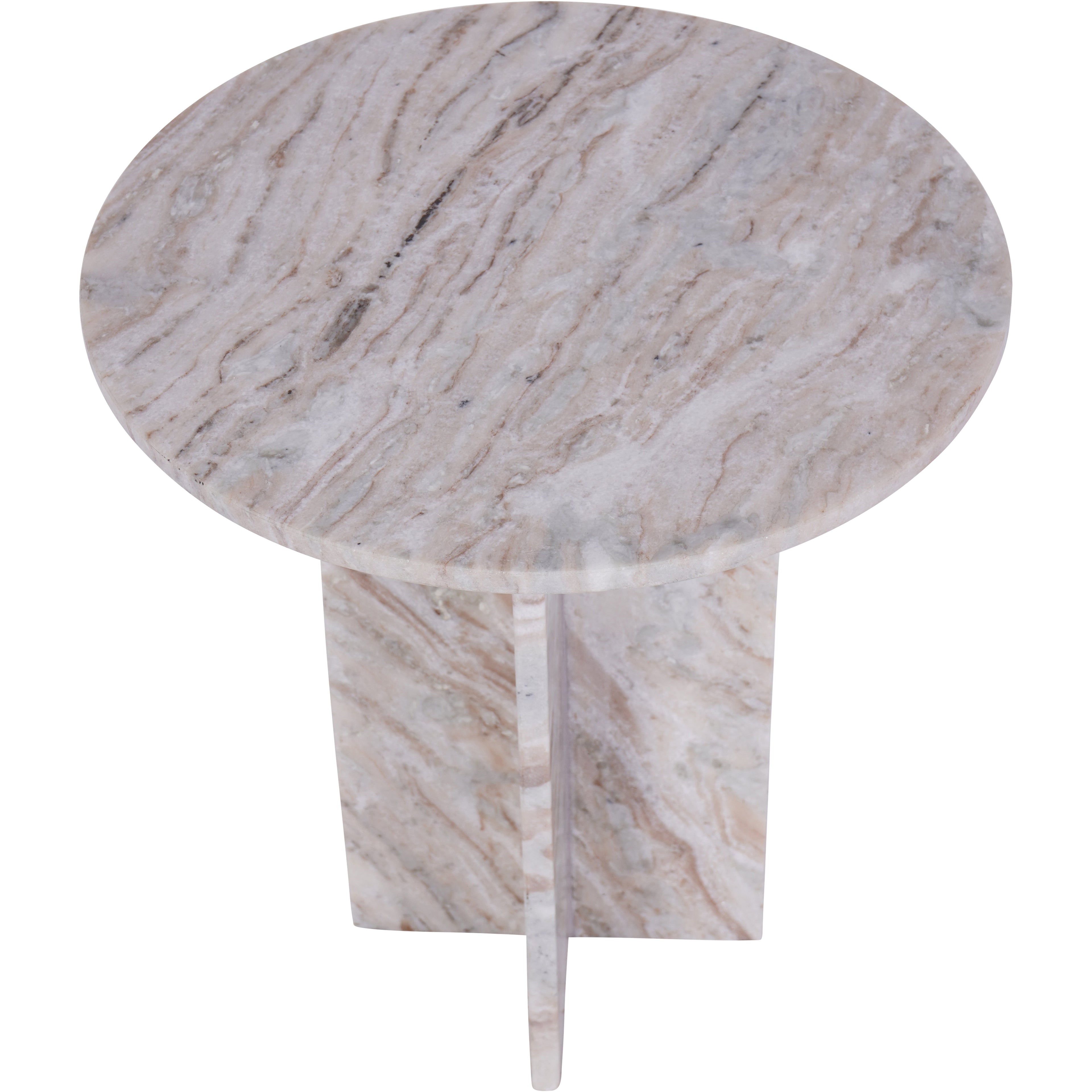 Cavallo Fantasy Brown Marble Side Table