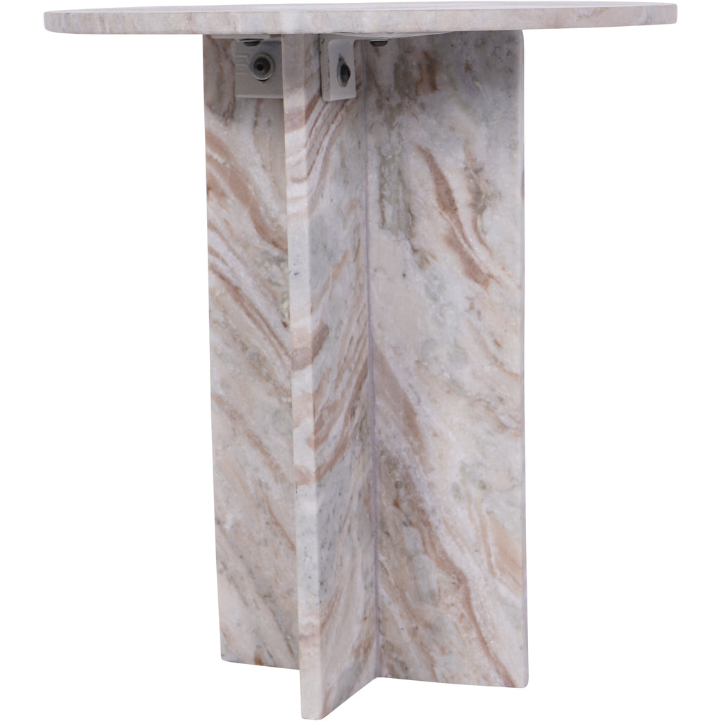 Cavallo Fantasy Brown Marble Side Table