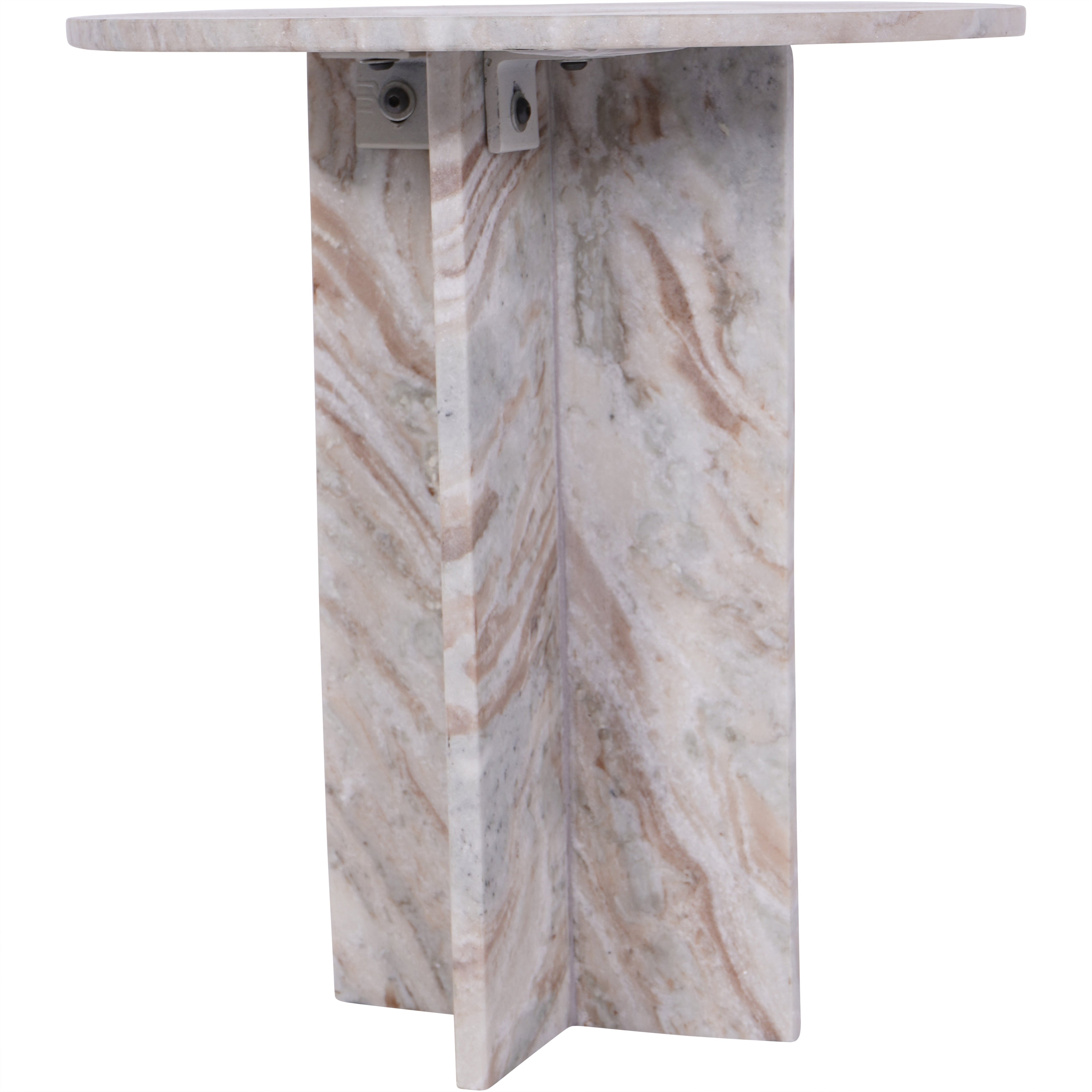Cavallo Fantasy Brown Marble Side Table