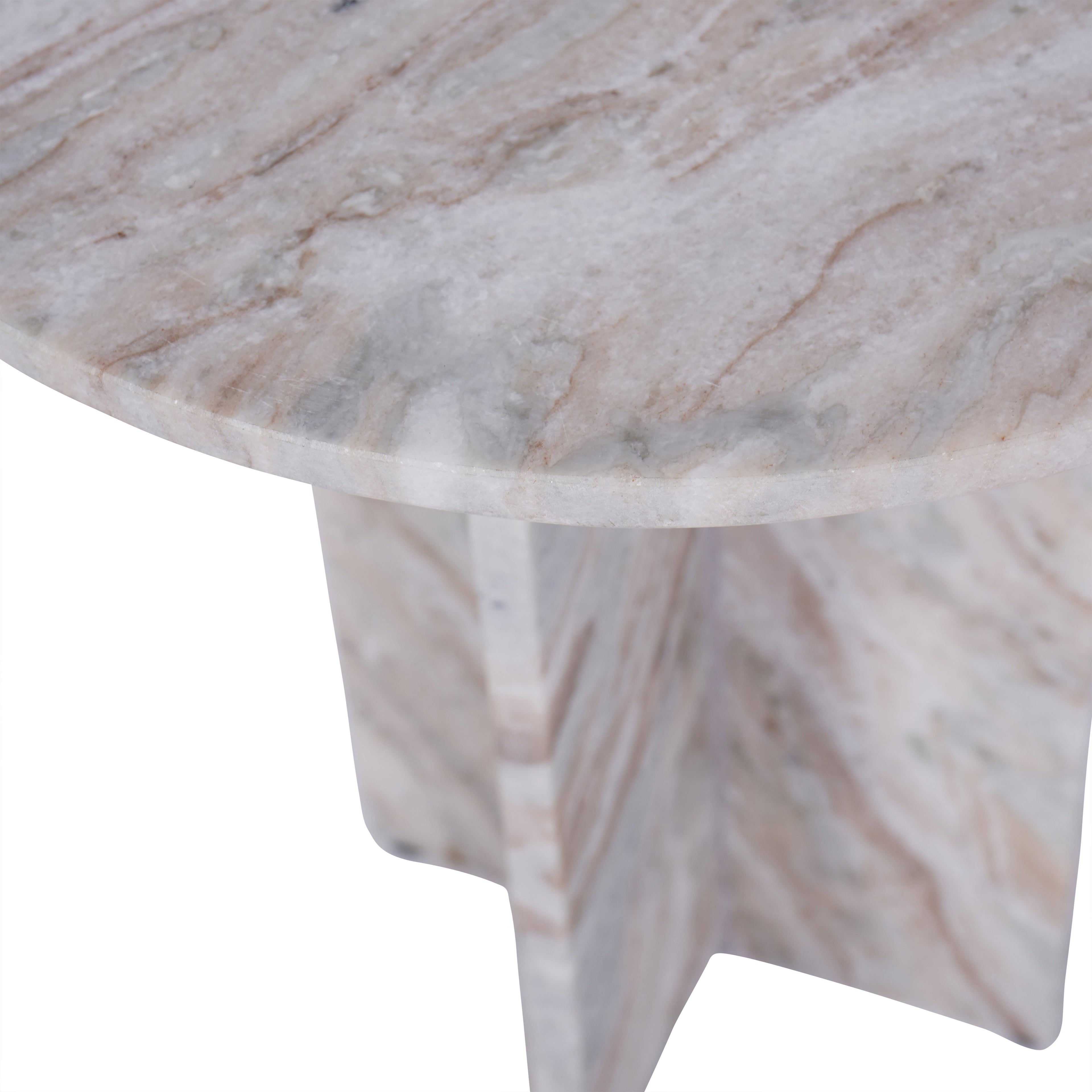 Cavallo Fantasy Brown Marble Side Table