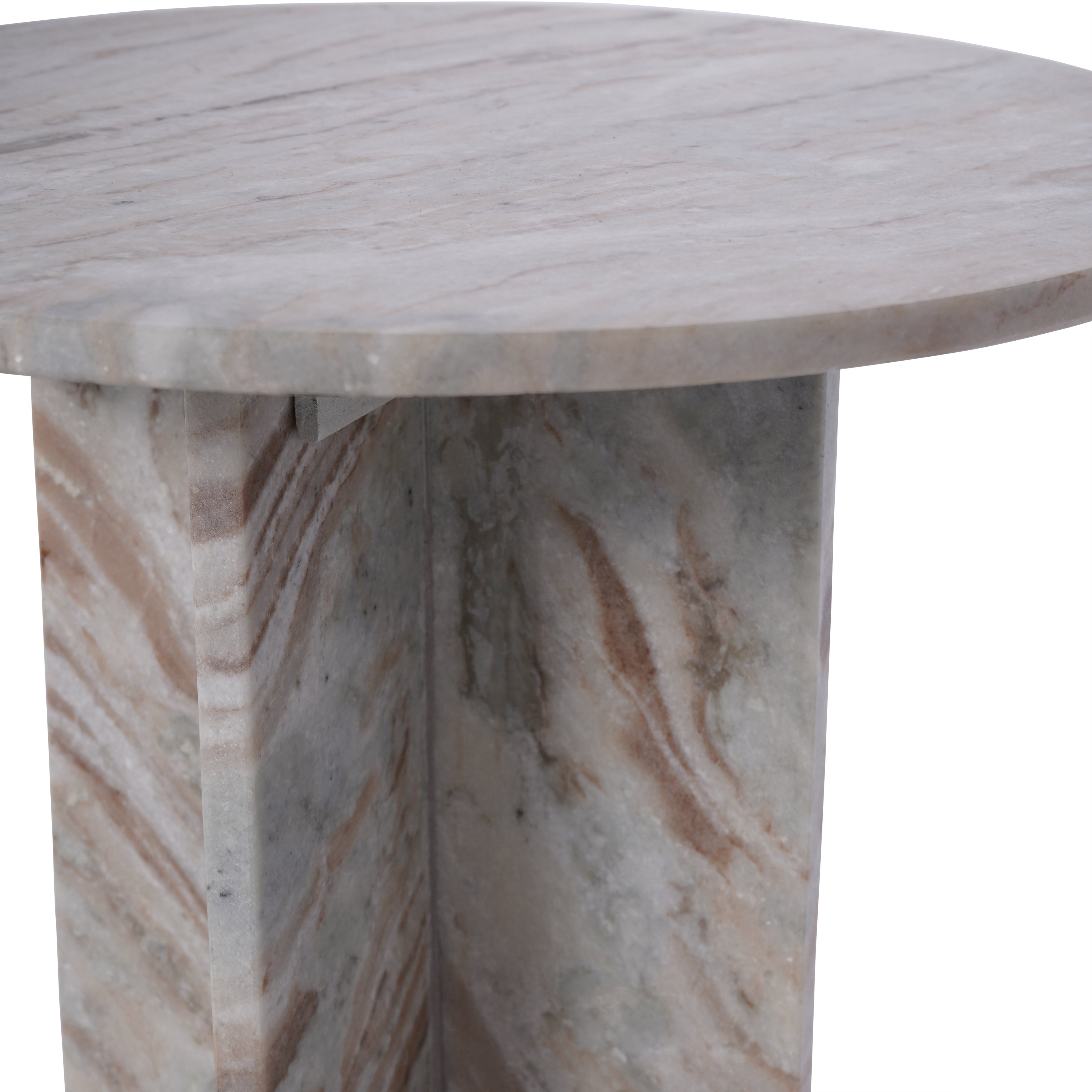 Cavallo Fantasy Brown Marble Side Table