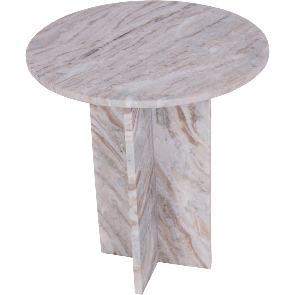 Cavallo Fantasy Brown Marble Side Table