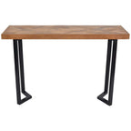 Marston Geometric II Wooden Hall Console Table Large