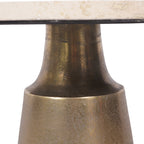 Clifton II Light Travertine Side Table