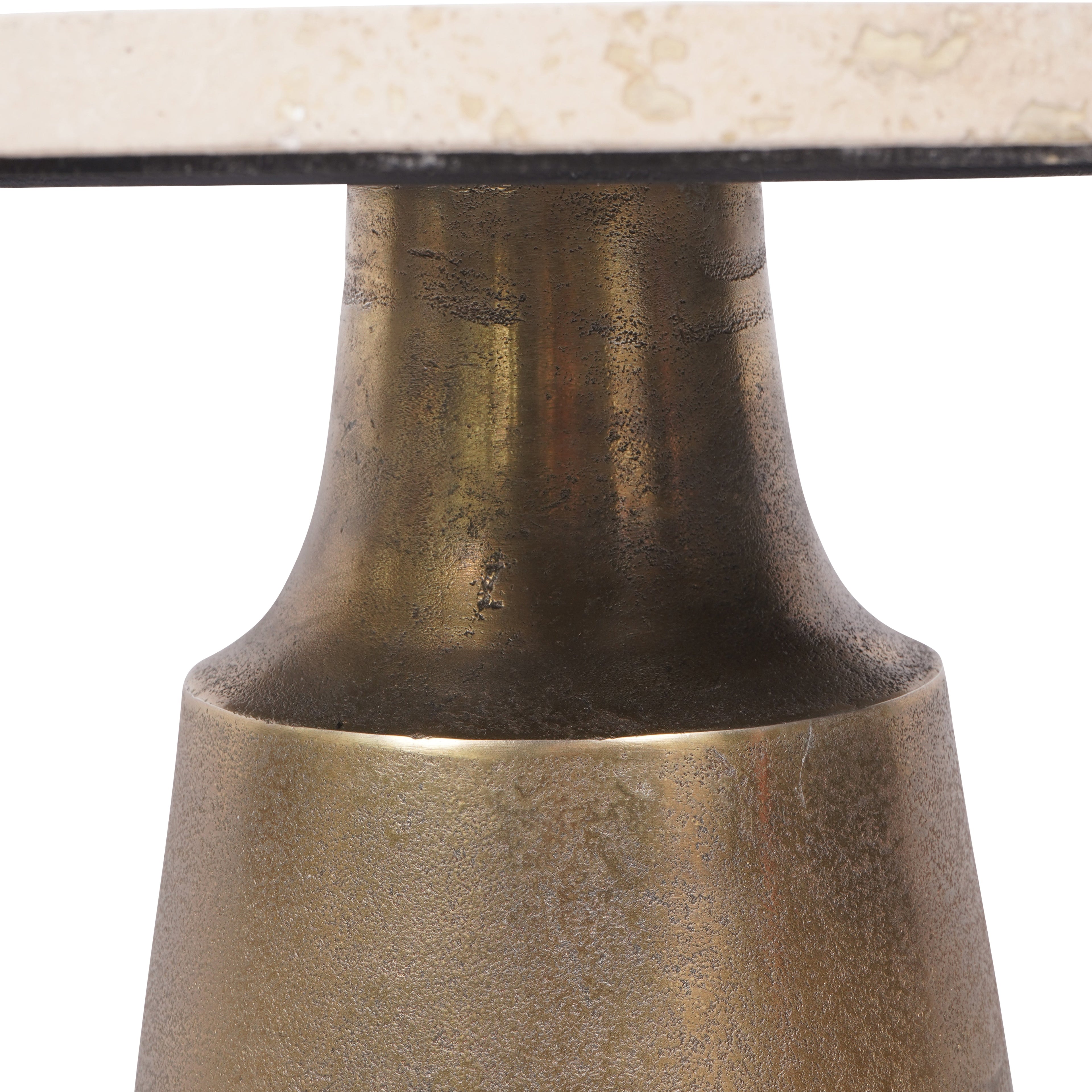 Clifton II Light Travertine Side Table