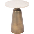 Clifton II Light Travertine Side Table