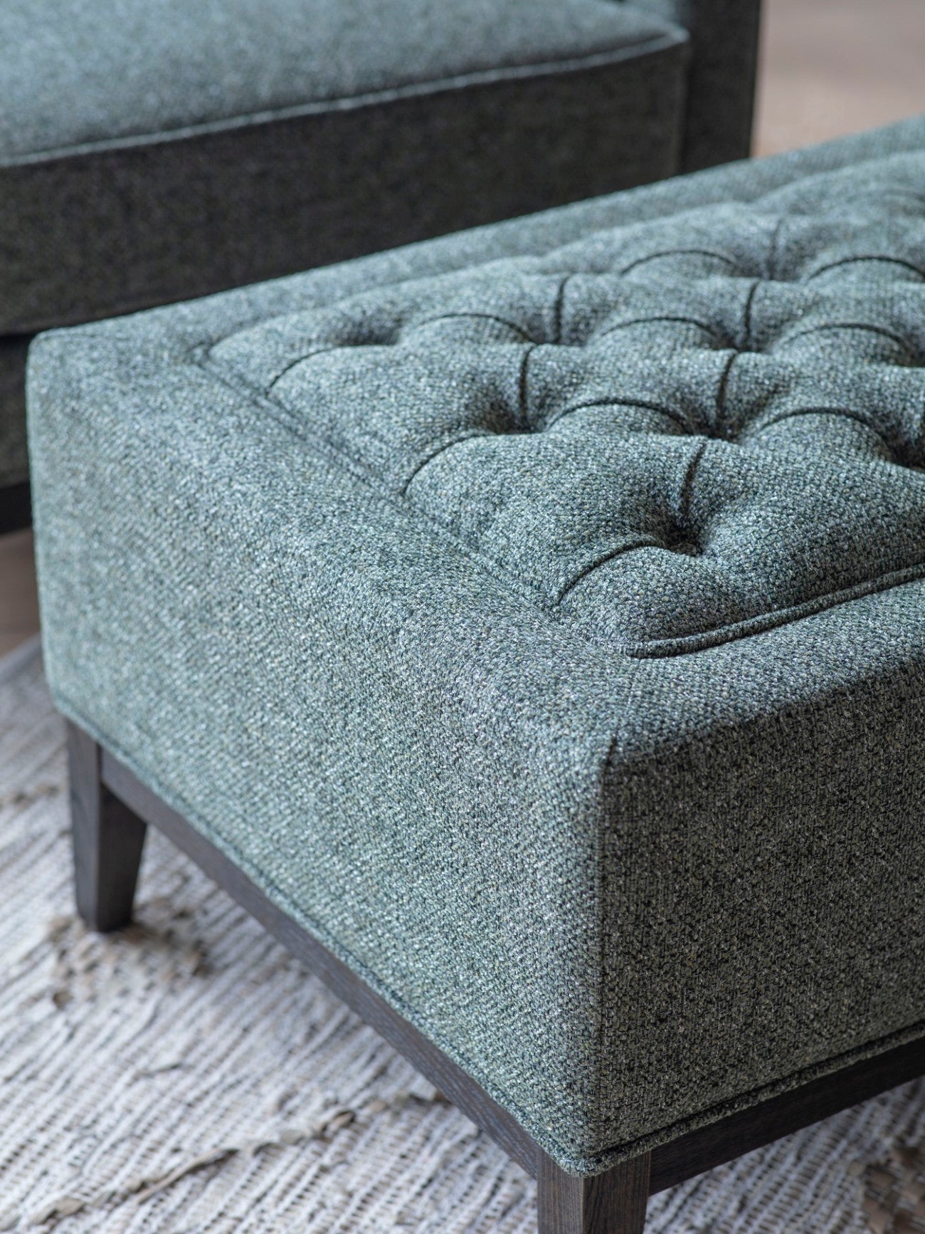 Theodore Buttoned Stool