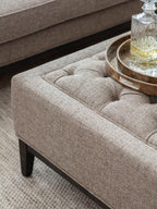 Theodore Buttoned XL Ottoman