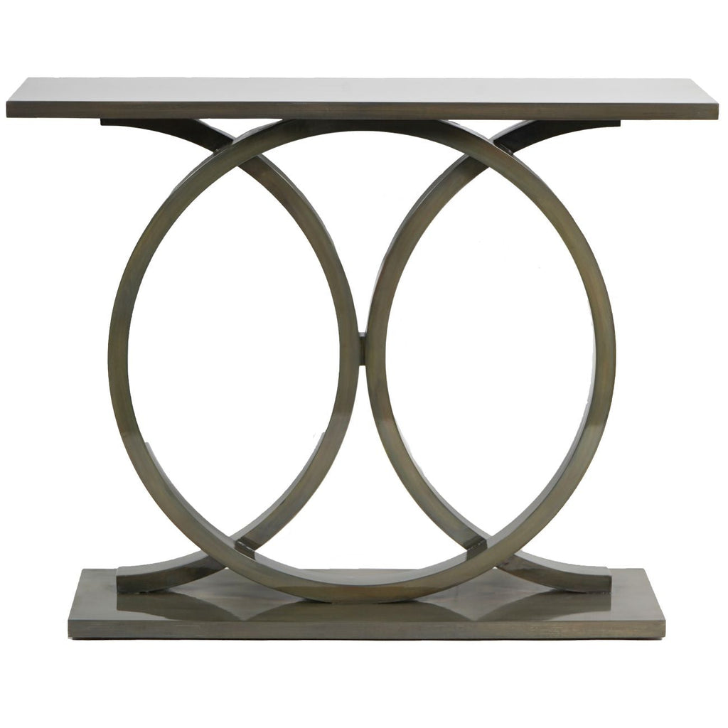 Lacquer Console Table Olive