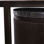 Belvedere Black Set of 2 Nesting Side Tables