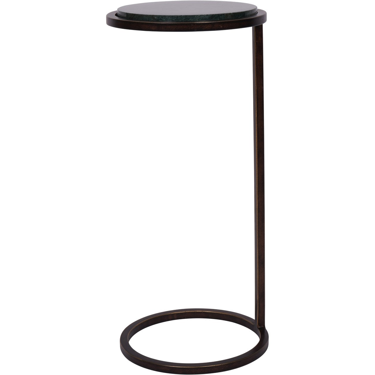 Iota Accent Table Green Panna Marble