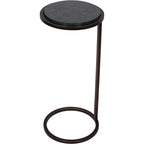 Iota Accent Table Green Panna Marble