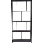 Brooks Tall Metal Shelving Unit Mottled Black