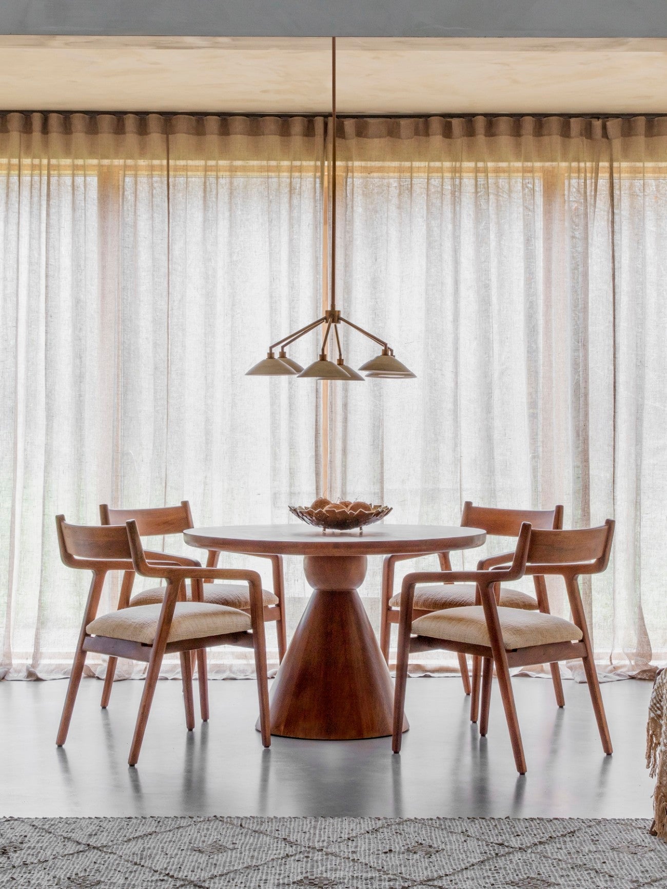 Monterey Round Wooden Dining Table