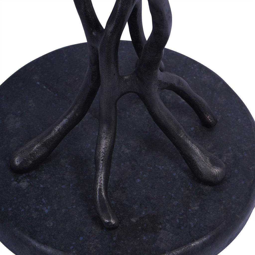 Lily Pad Leaf Side Table in Cast Aluminium