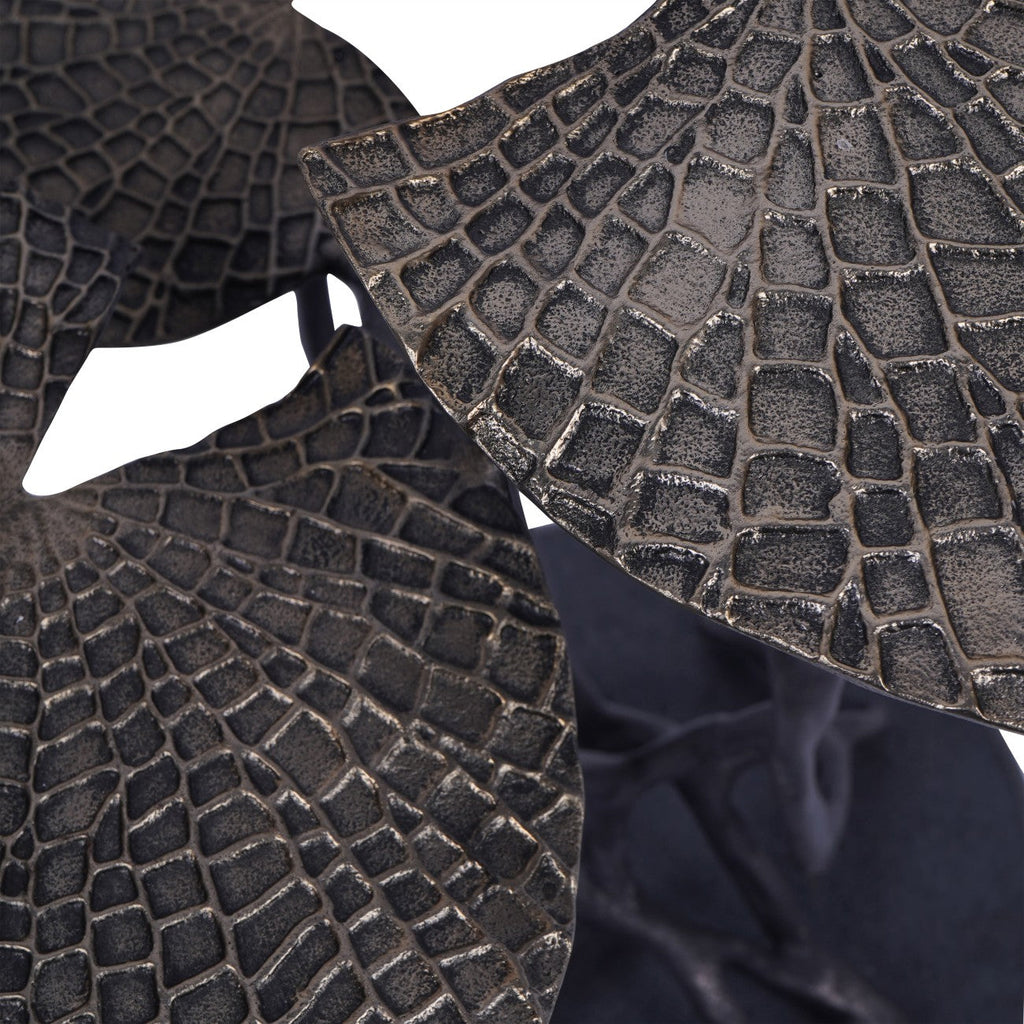 Lily Pad Leaf Trio Side Table in Cast Aluminium