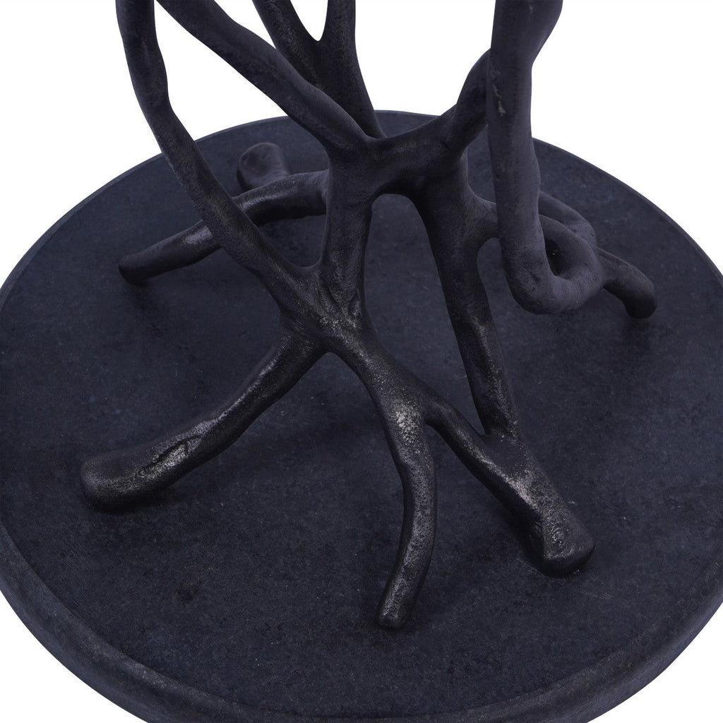 Lily Pad Leaf Trio Side Table in Cast Aluminium