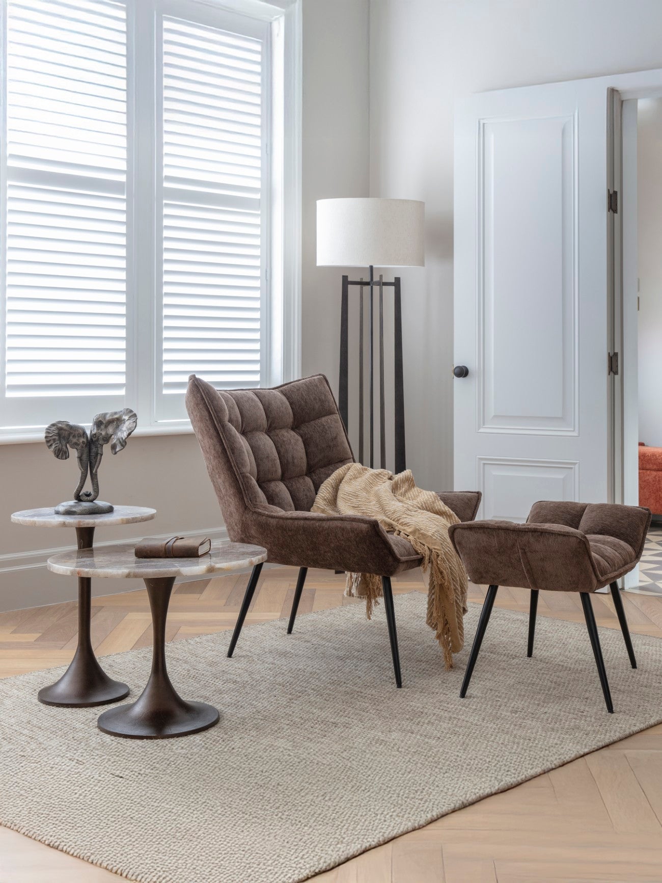 Bosworth Smokey Quartz Side Table