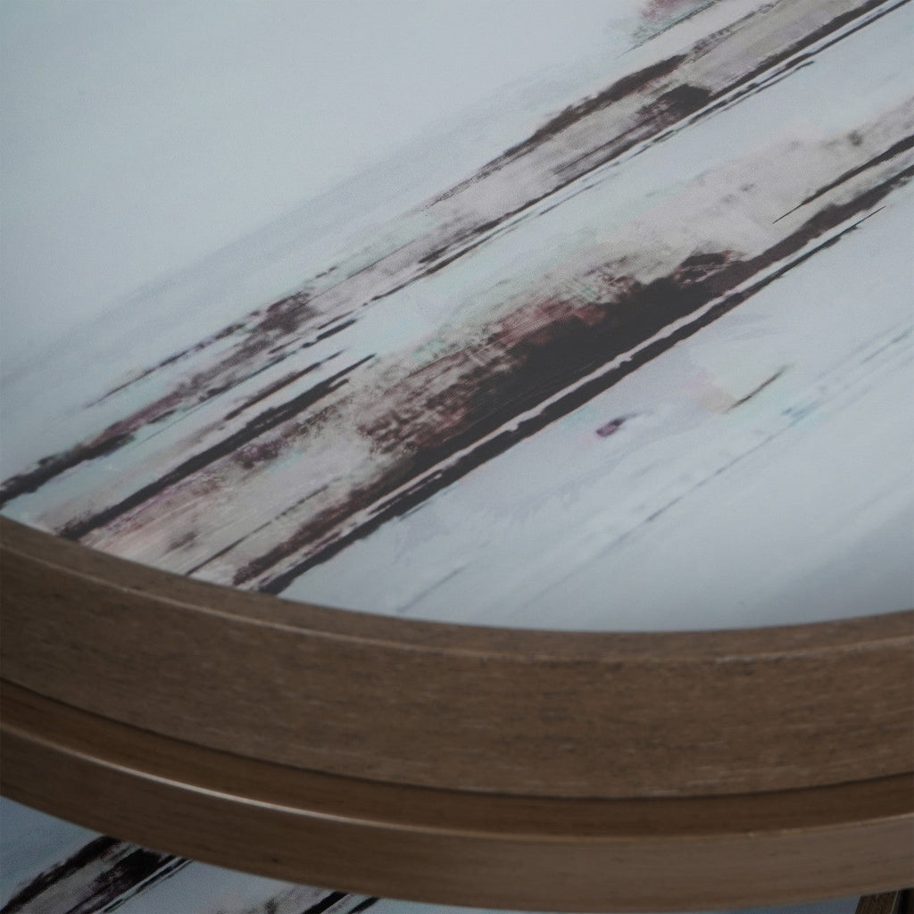 Blurred Seascape Set of 2 Side Tray Tables