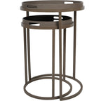 Impasto Brushstroke Set of 2 Side Tray Tables