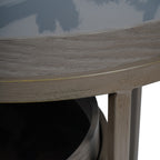 Impasto Brushstroke Set of 2 Side Tray Tables