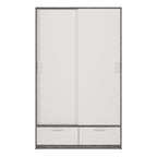 Line Wardrobe with 2 Doors 2 Drawers