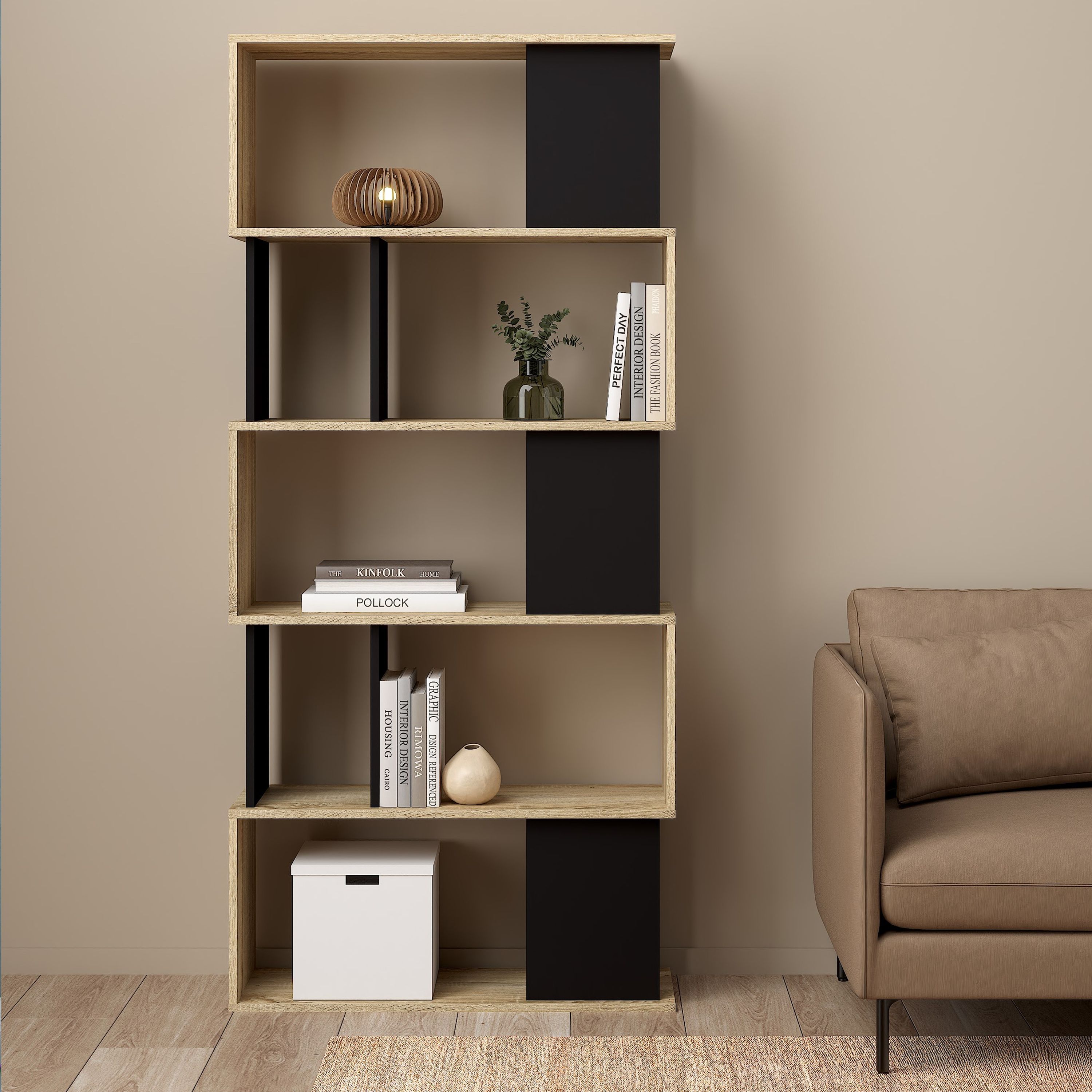 Maze Open Bookcase 4 Shelves