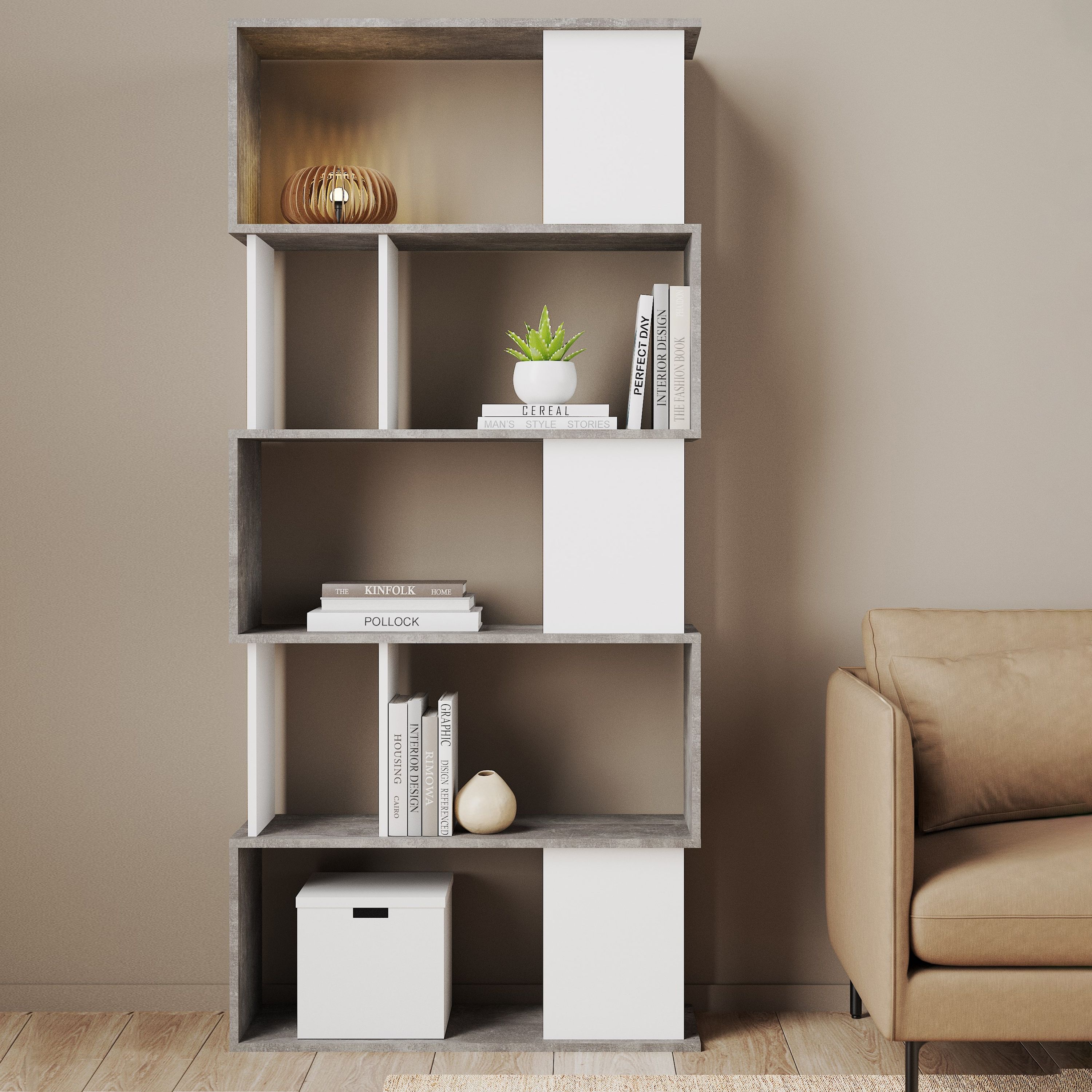 Maze Open Bookcase 4 Shelves