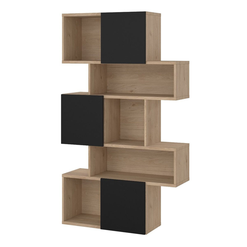 Maze Asymmetrical Bookcase with 3 Doors