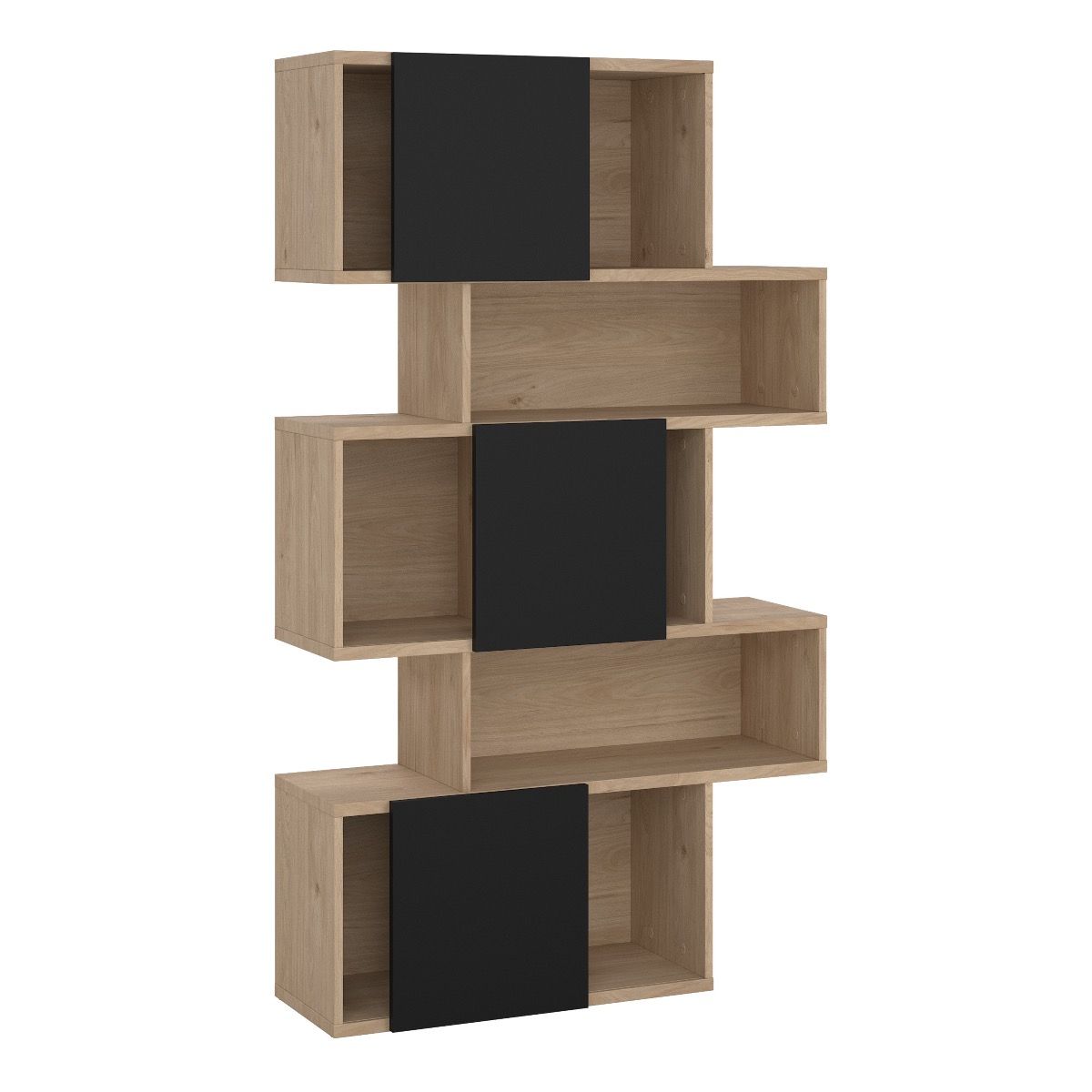 Maze Asymmetrical Bookcase with 3 Doors