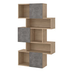 Maze Asymmetrical Bookcase with 3 Doors