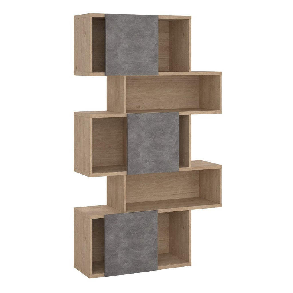 Maze Asymmetrical Bookcase with 3 Doors