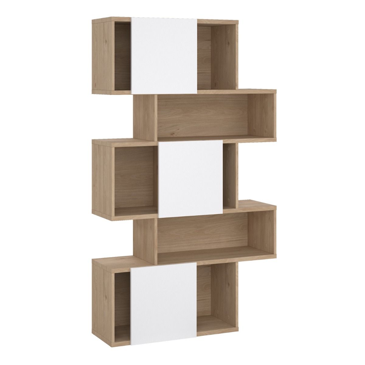 Maze Asymmetrical Bookcase with 3 Doors