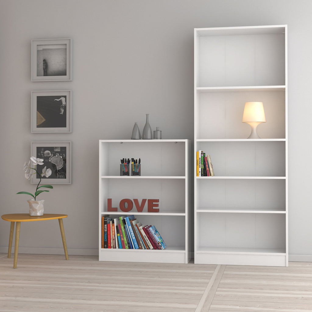 Basic Tall Wide Bookcase (4 Shelves)