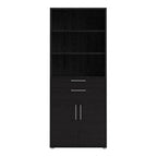 Prima Bookcase 3 Shelves with 2 Drawers 2 Doors