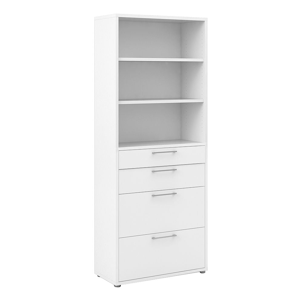 Prima Bookcase 2 Shelves With 2 Drawers 2 File Drawers