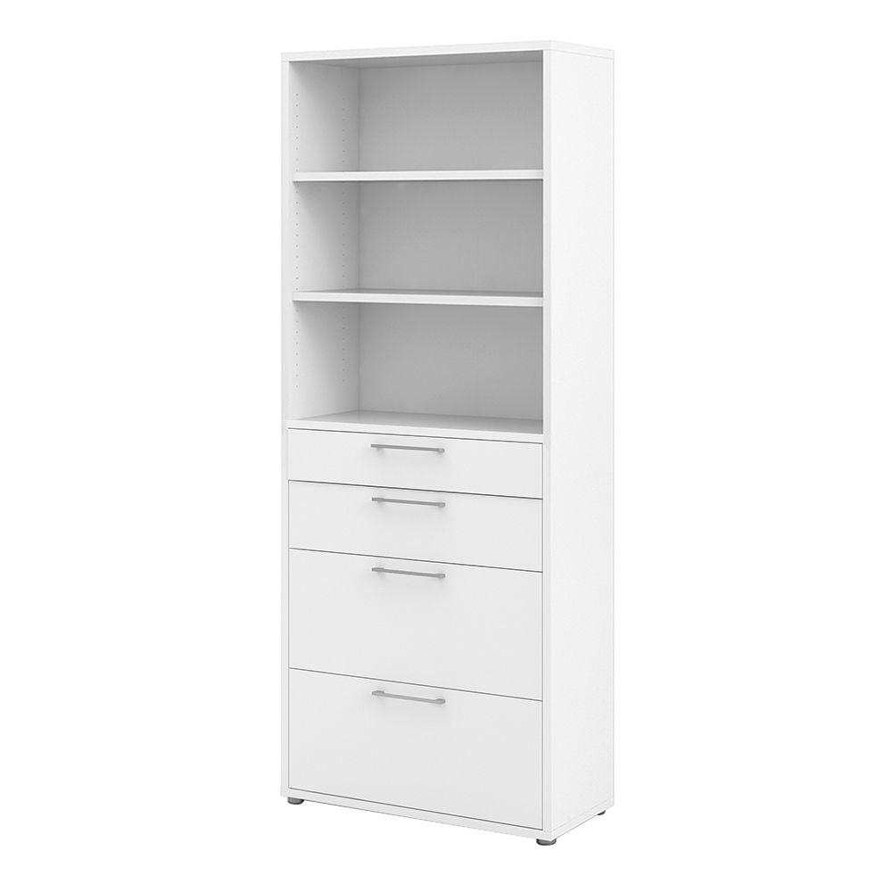 Prima Bookcase 2 Shelves With 2 Drawers 2 File Drawers