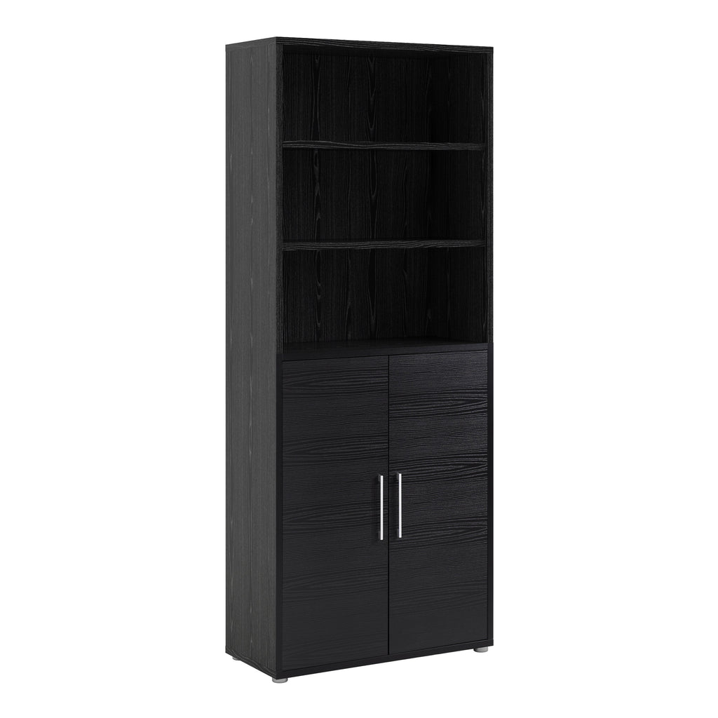 Prima Bookcase 4 Shelves with 2 Doors