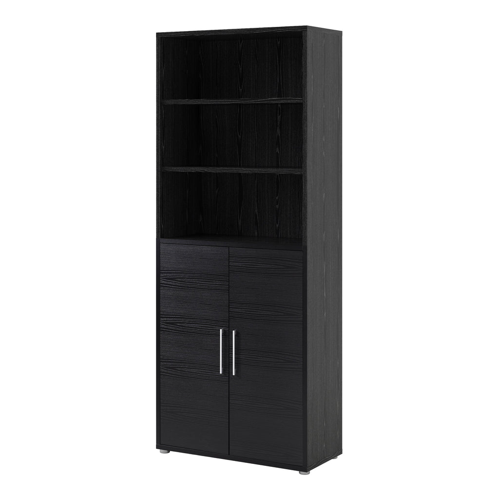 Prima Bookcase 4 Shelves with 2 Doors