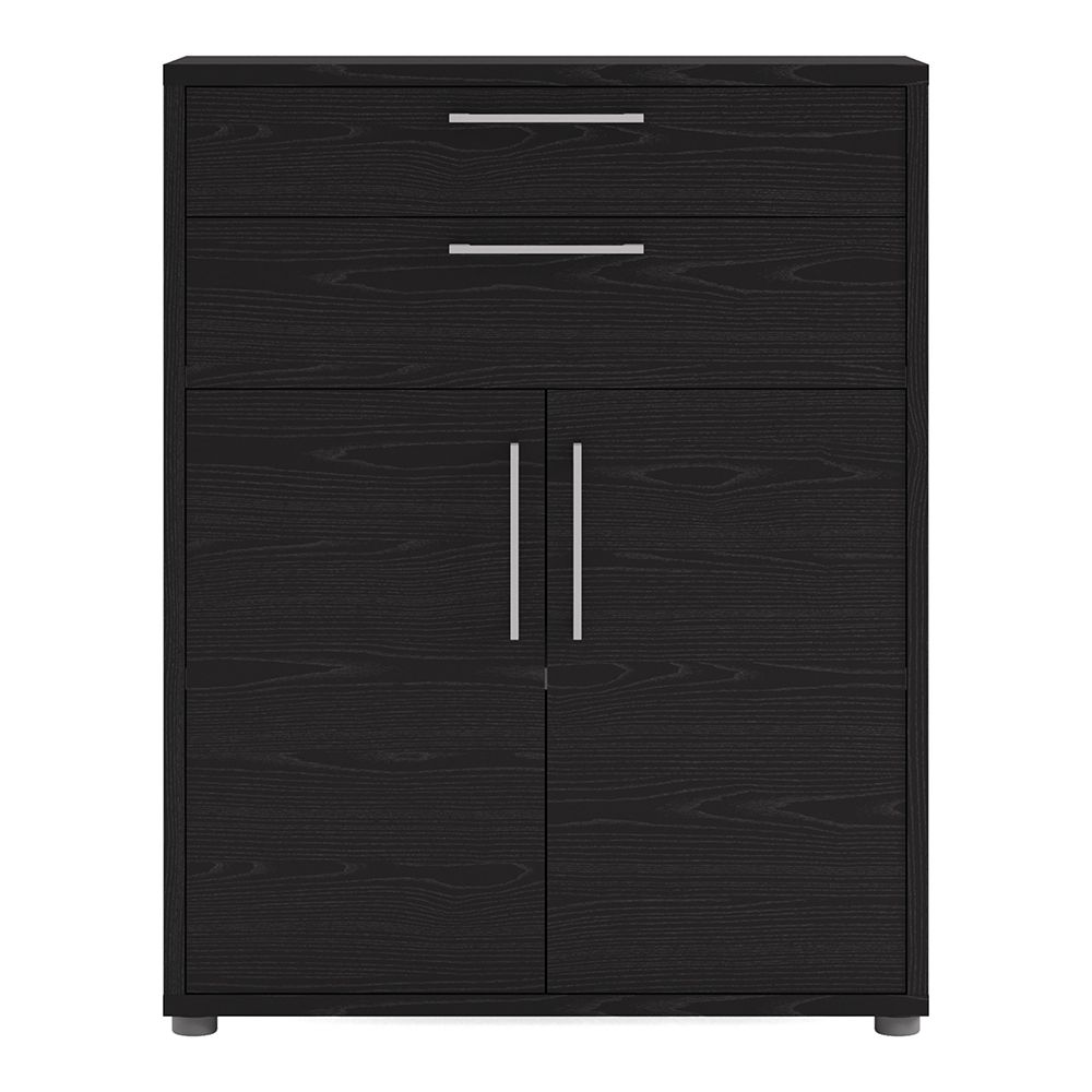 Prima Bookcase 1 Shelf With 2 Drawers 2 Doors