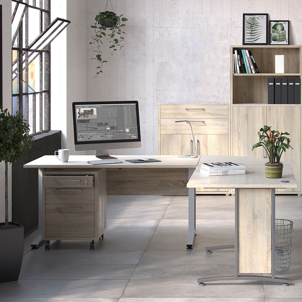 Prima Bookcase 1 Shelf With 2 Drawers 2 Doors