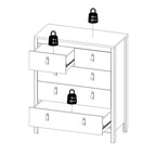 Barcelona Chest 3+2 Drawers